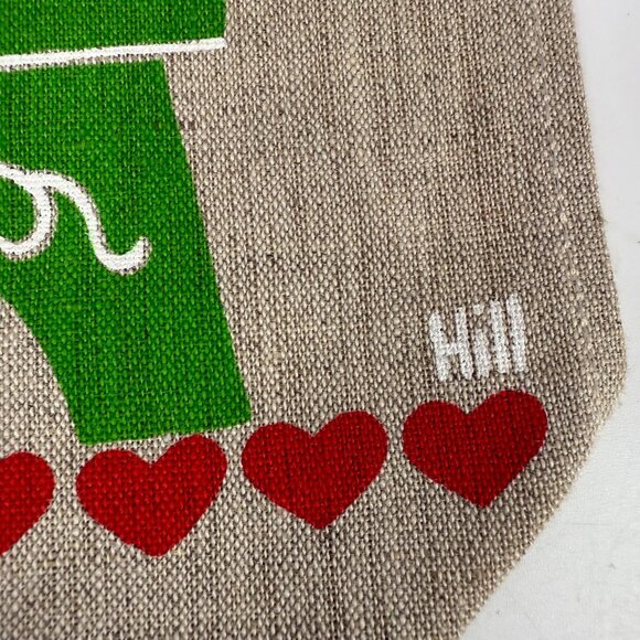 Vintage Scandinavian Christmas Wall Hanging With Gnomes lighting candles - Picture 4 of 4